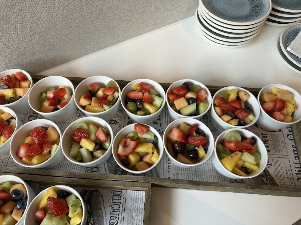 We also had some healthy snacks