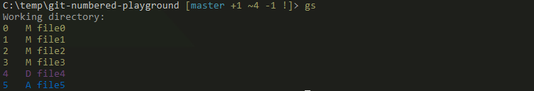Git-NumberedStatus